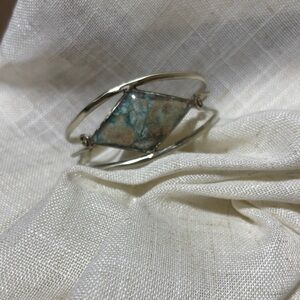 Silver and Turquoise Women's Bracelet